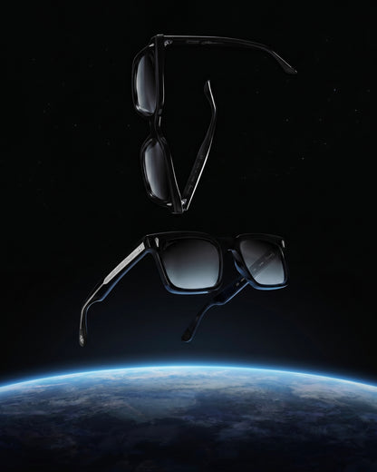 Reaven Black Atom Sunglasses