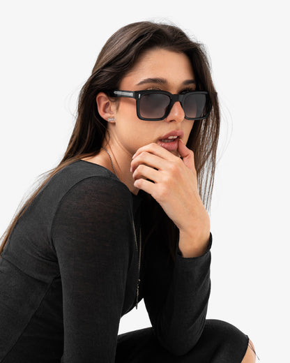 Reaven Black Atom Sunglasses