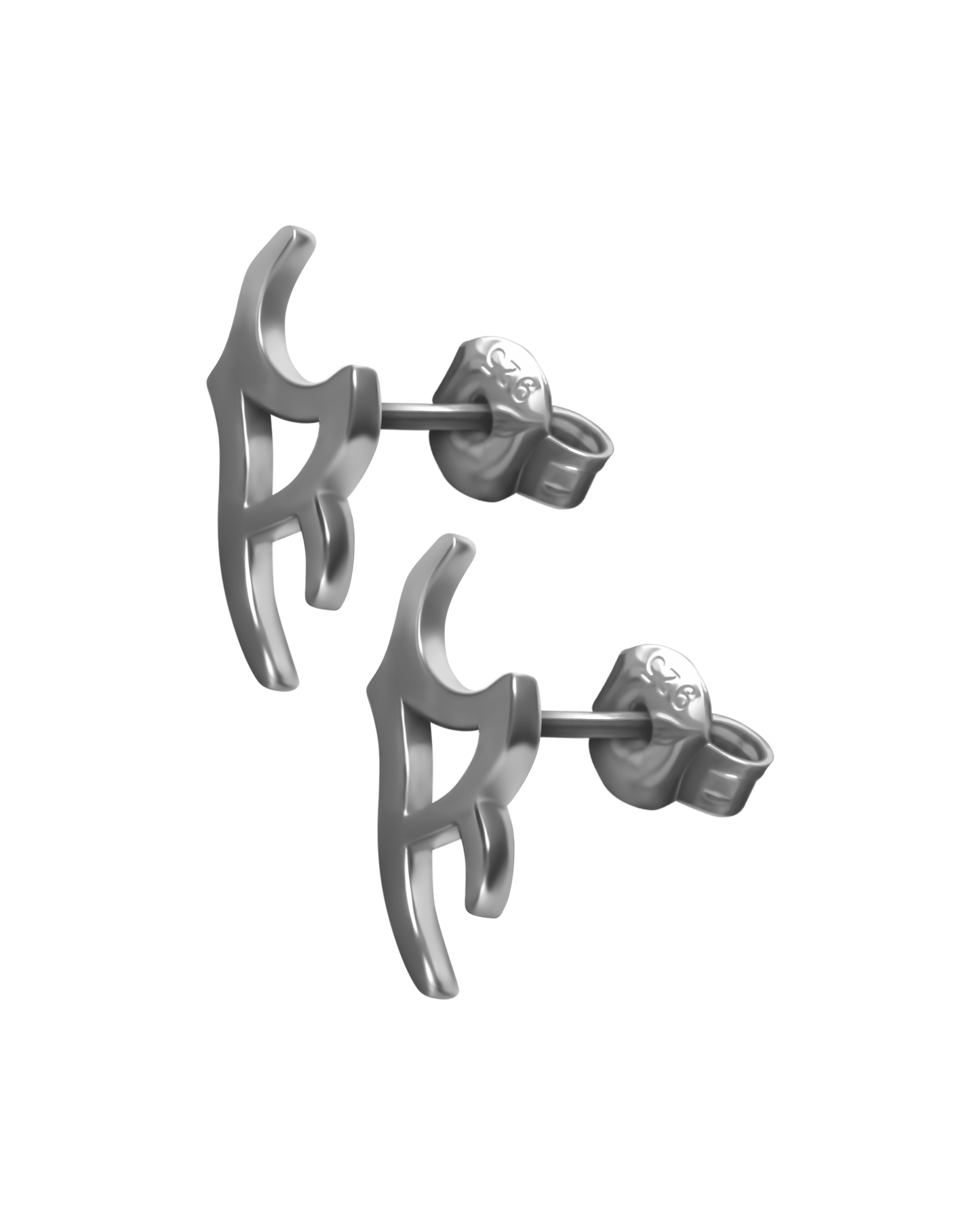 Reaven 925 R Stud Earrings