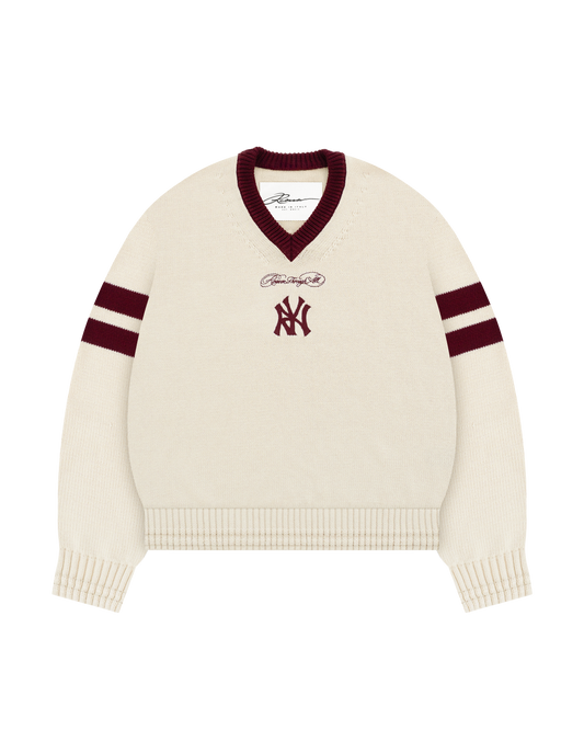 Reaven Cream Red RTA Knit