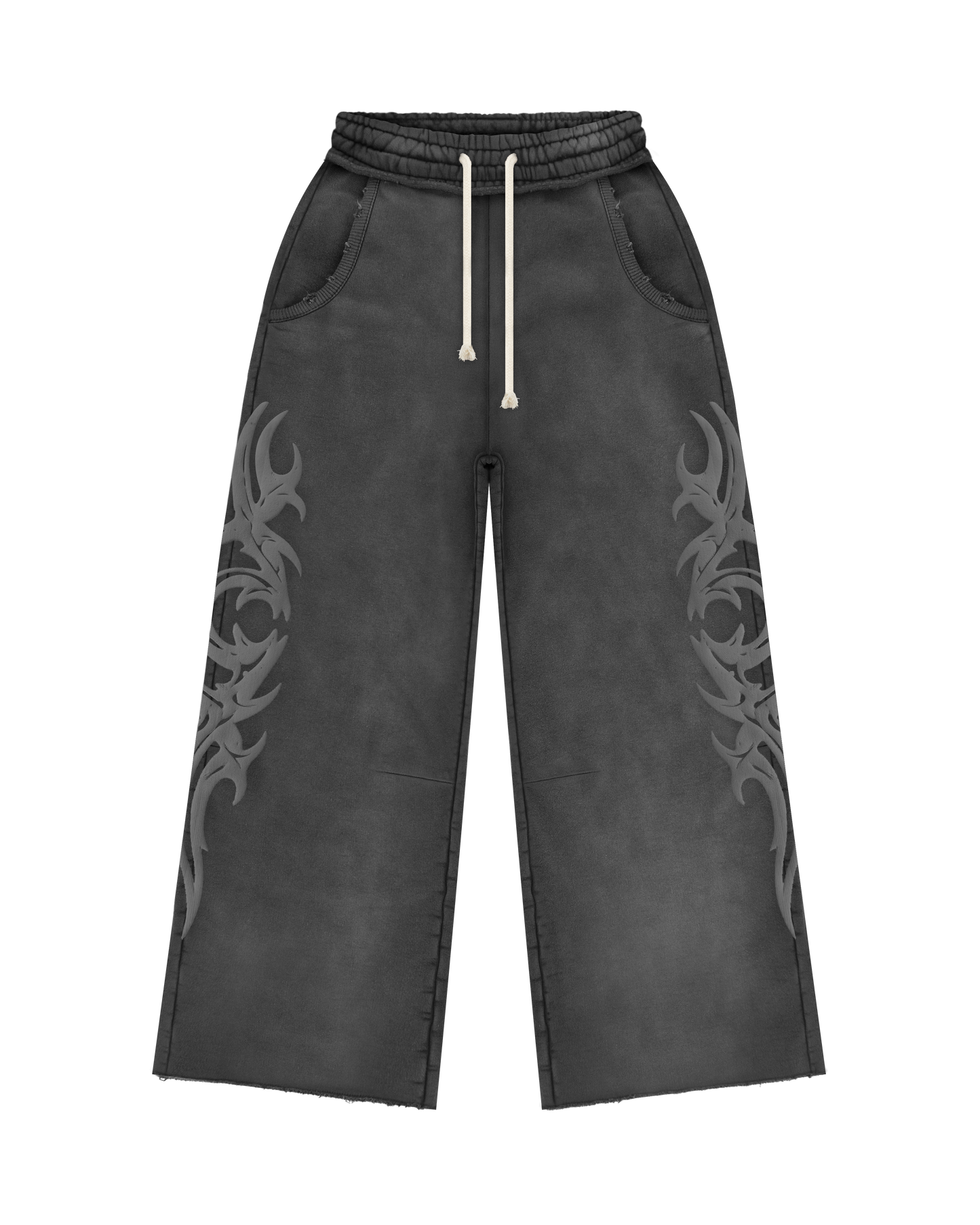 Reaven Washed Black Tribe Sweatpants