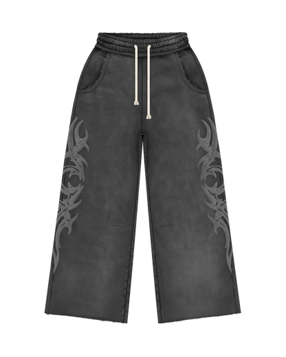 Reaven Washed Black Tribe Sweatpants