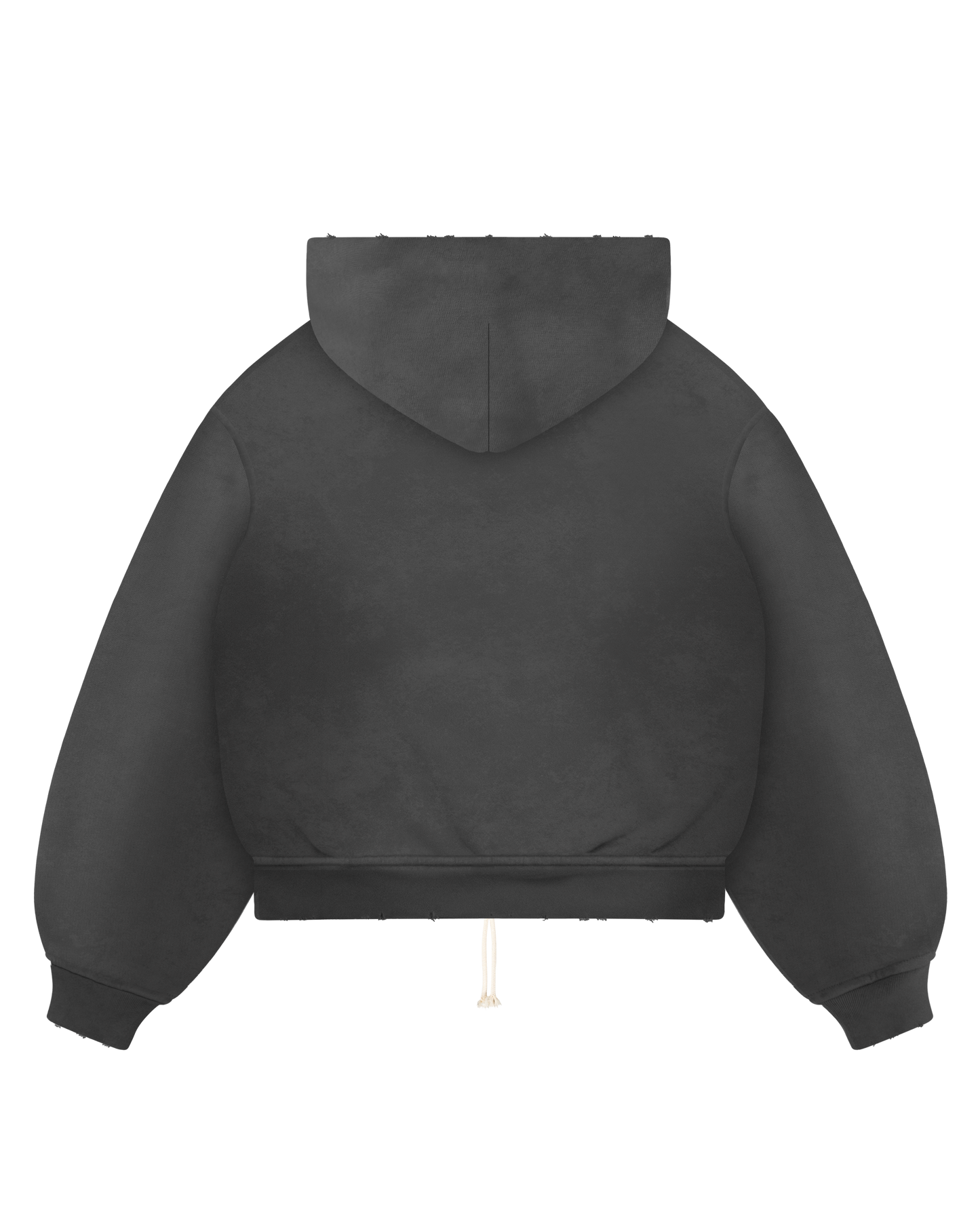 Reaven Washed Black Zip Hoodie