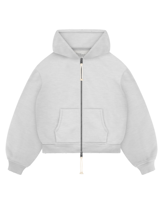 Reaven Heather Grey Zip Hoodie
