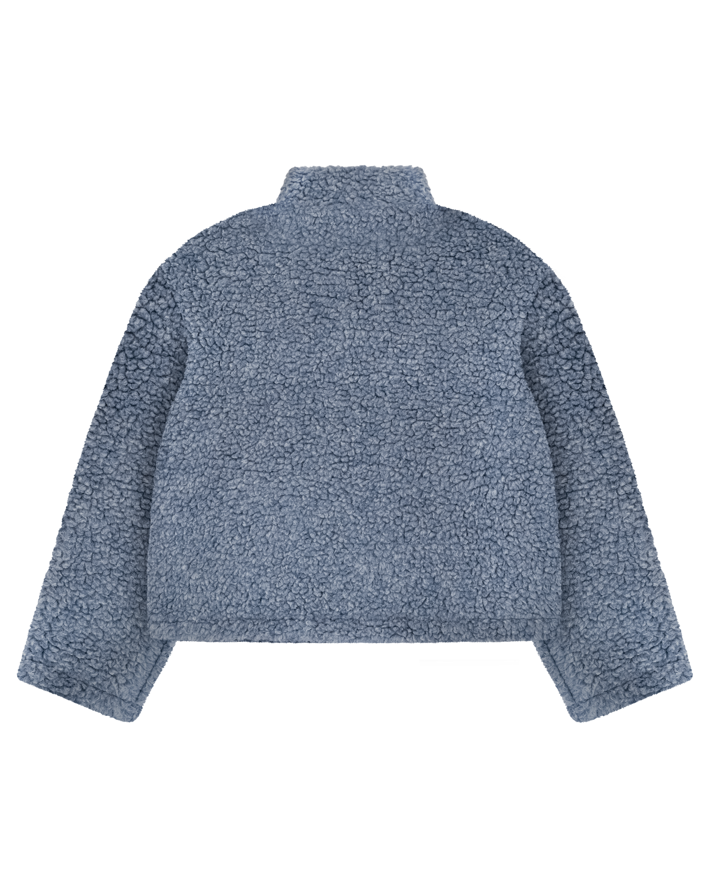 Reaven Fog Blue Wool Fleece