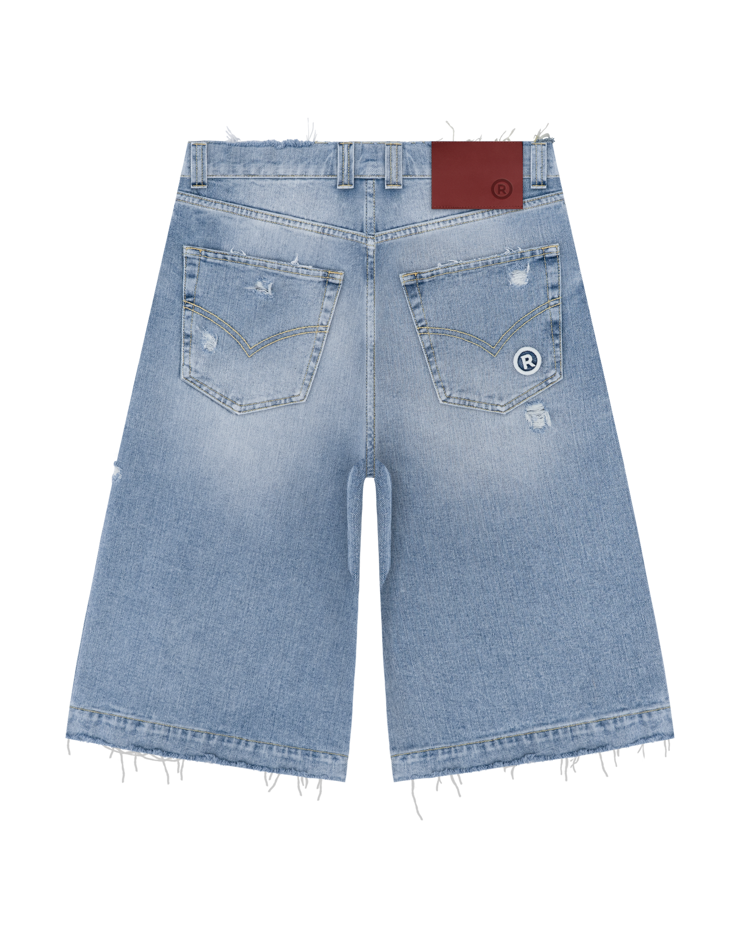 Reaven Washed Blue "The Denim Jorts" Jorts