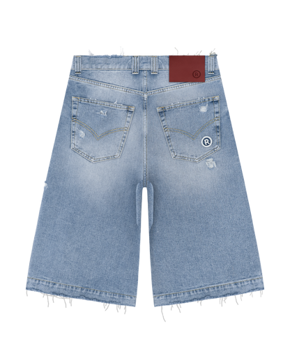 Reaven Washed Blue "The Denim Jorts" Jorts