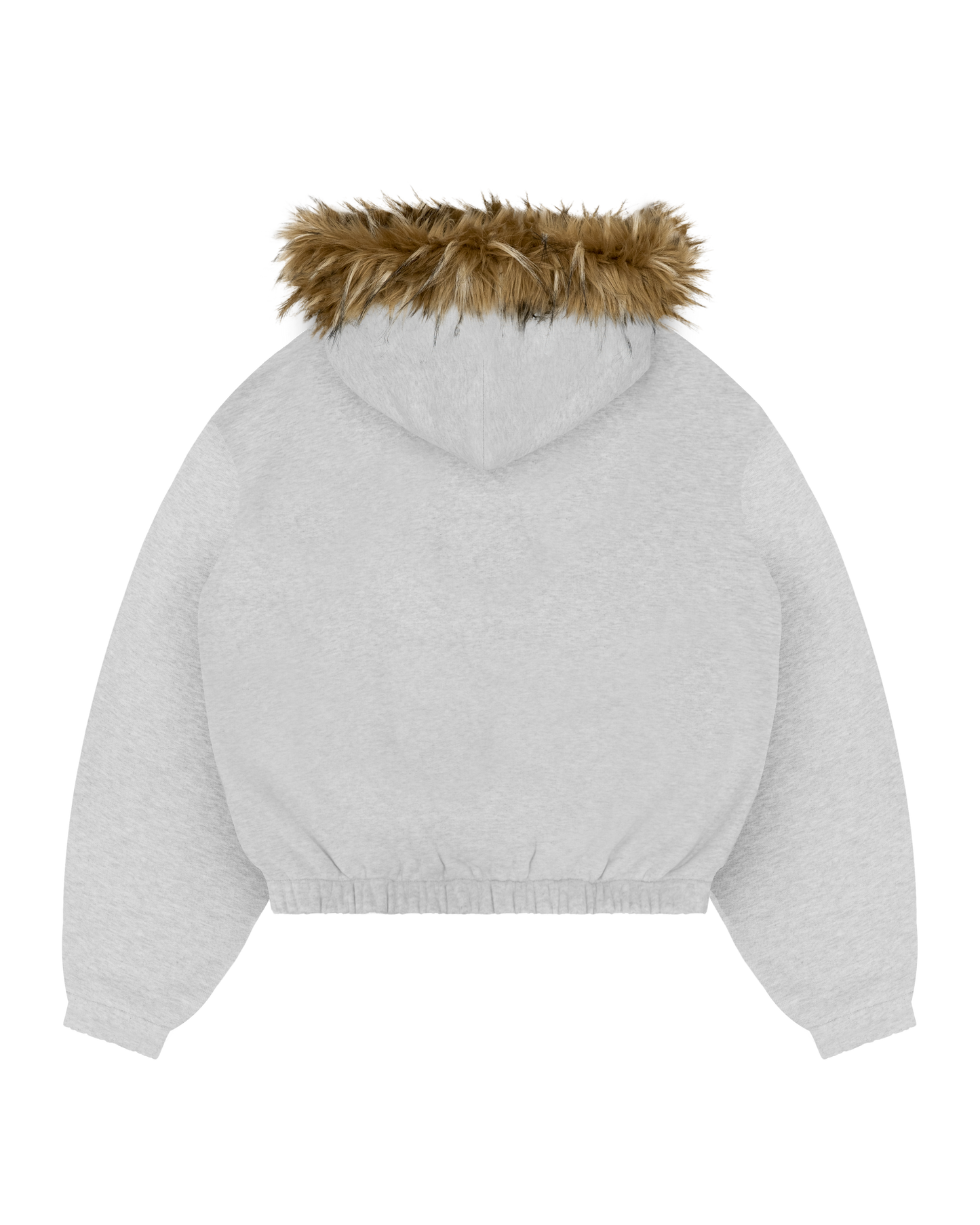 Reaven Grey Fur Zip Hoodie