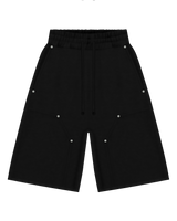 Reaven Black Double Knee Sweatjorts