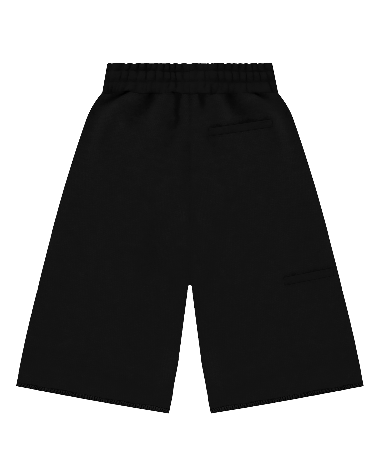 Reaven Black Double Knee Sweatjorts