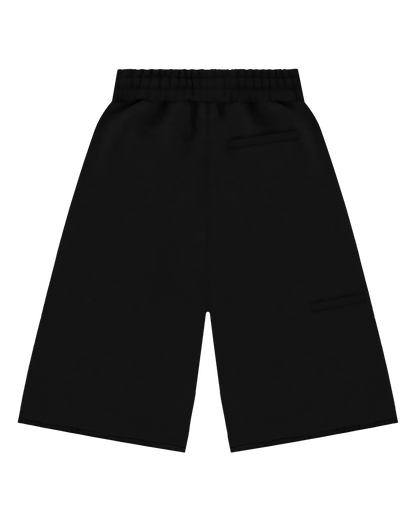 Reaven Black Double Knee Sweatjorts