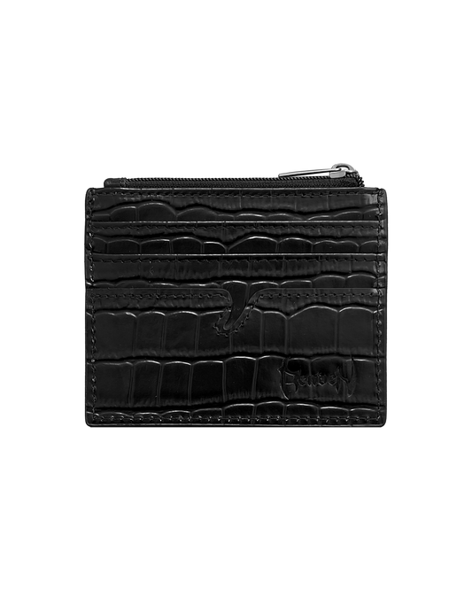 Reaven Black Leather Card Holder