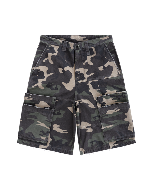 Reaven Woodland Camo Jorts