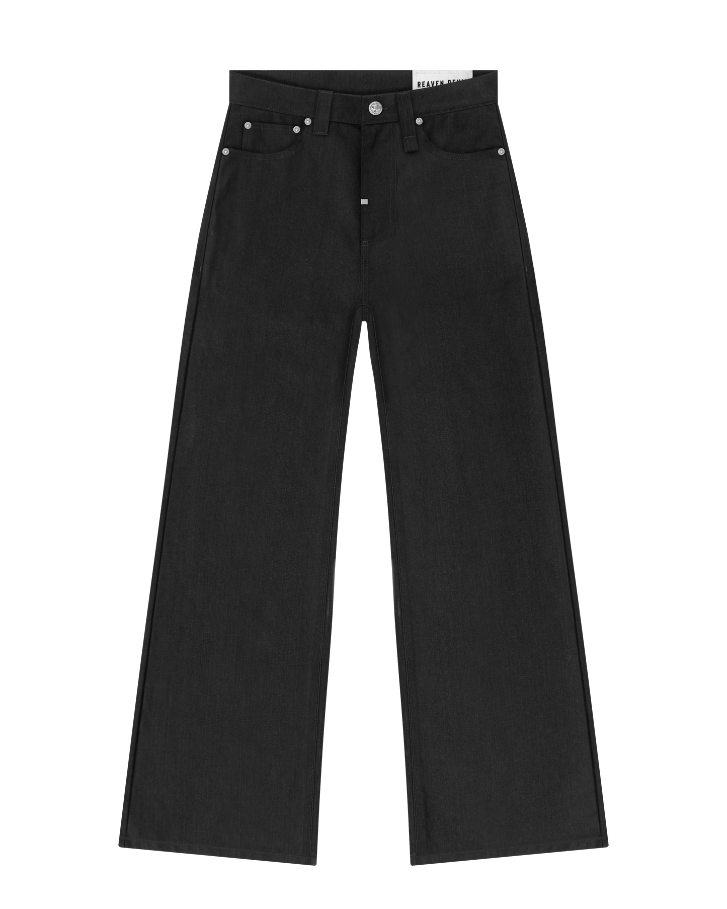 Reaven Raw Black Bootcut Denim Jeans