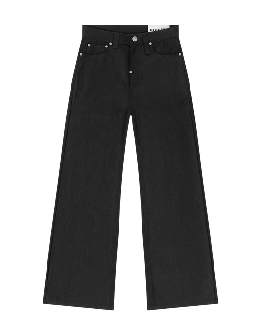Reaven Raw Black Bootcut Denim Jeans