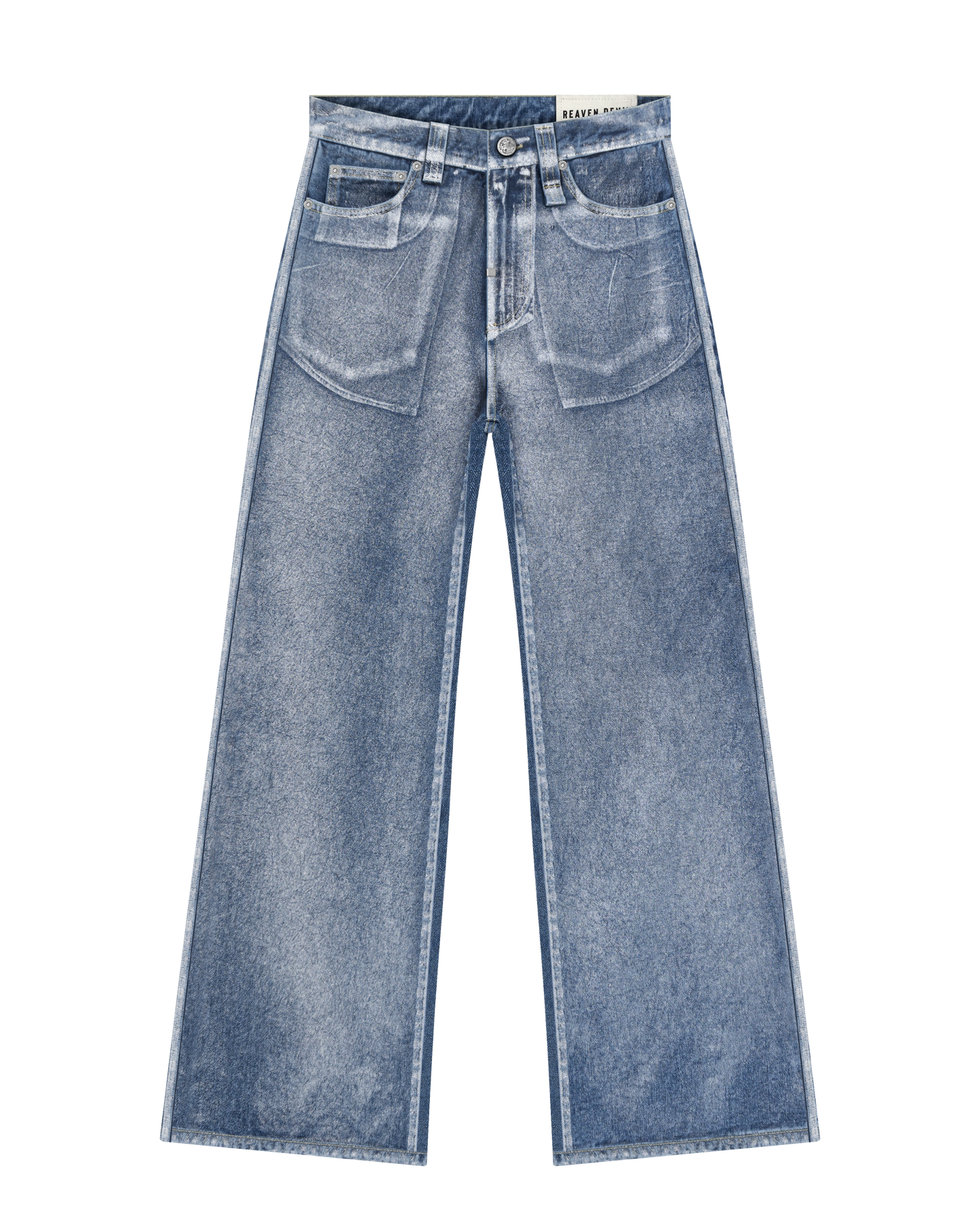 Reaven Chrome Tears Bootcut Denim Jeans