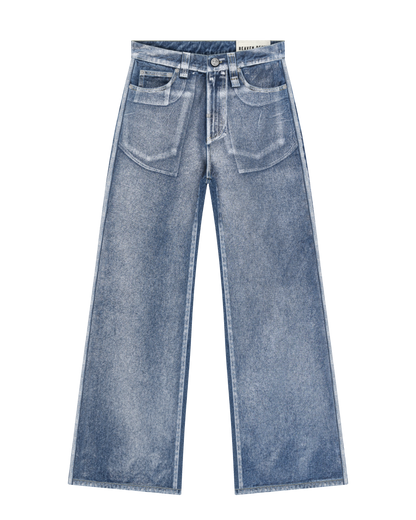 Reaven Chrome Tears Bootcut Denim Jeans