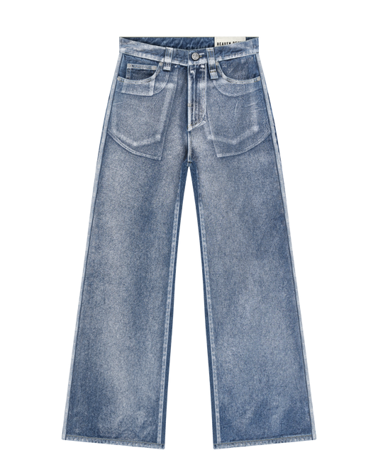 Reaven Chrome Tears Bootcut Denim Jeans