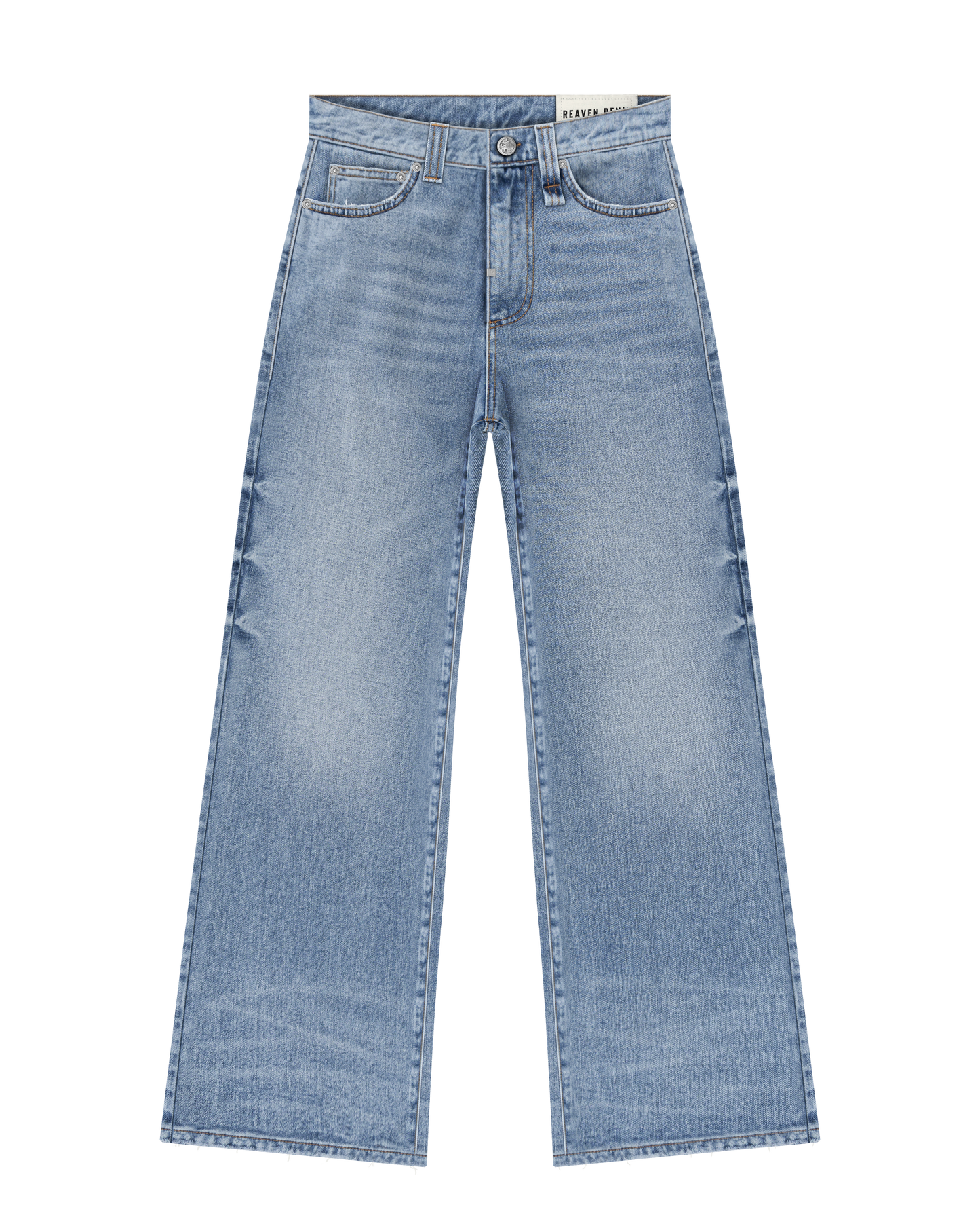 Reaven Washed Blue Bootcut Denim Jeans