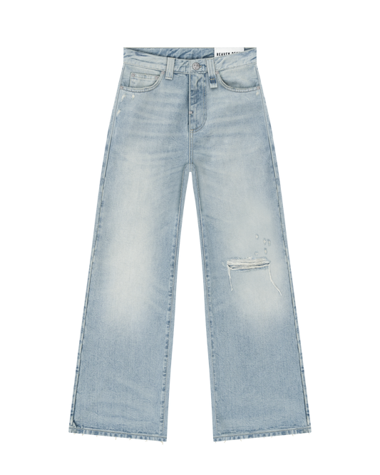 Reaven Aged Blue Bootcut Denim Jeans