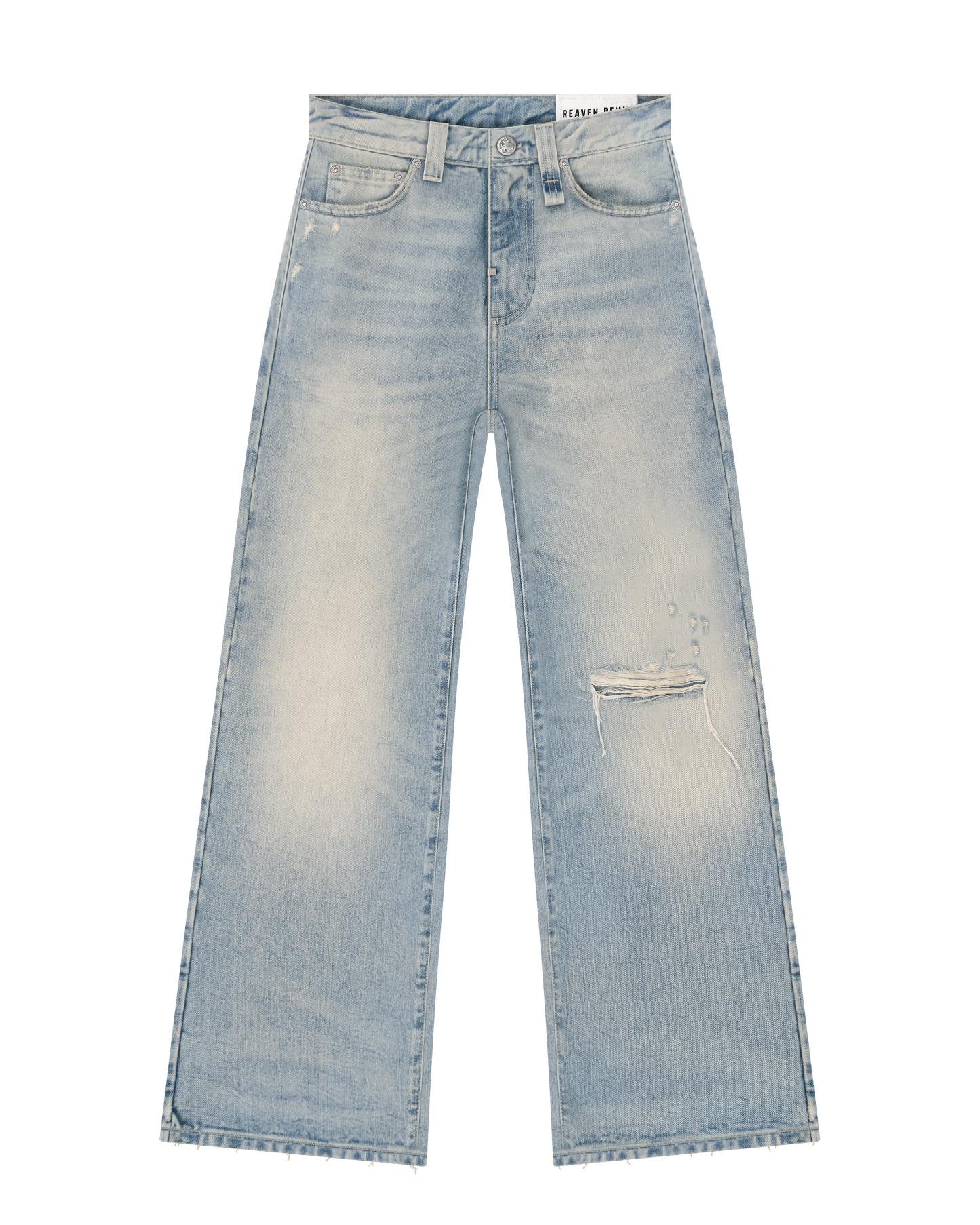 Reaven Aged Blue Bootcut Denim Jeans