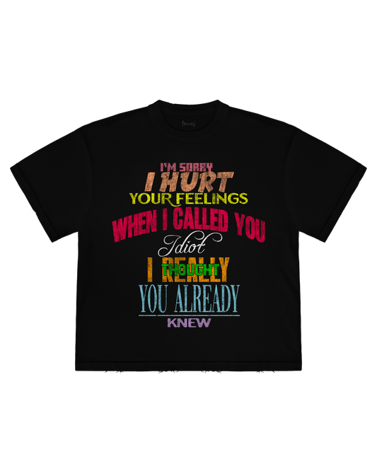 Reaven Black Idiot T-Shirt