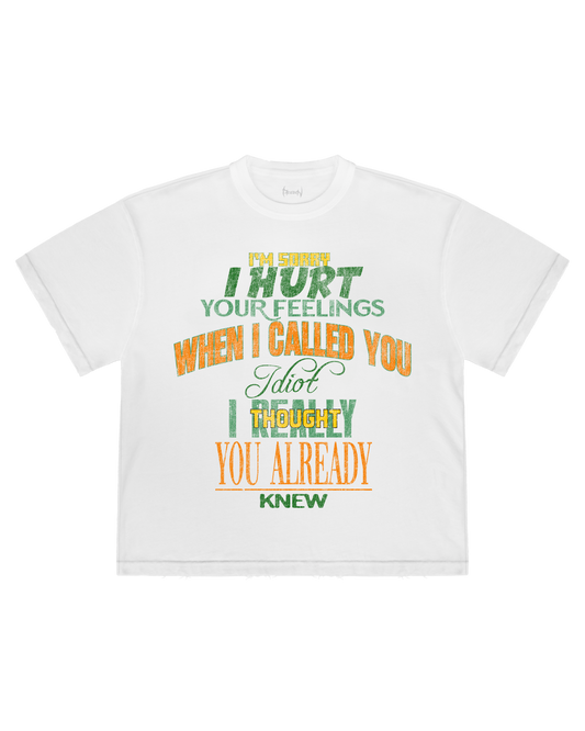 Reaven White Idiot T-Shirt