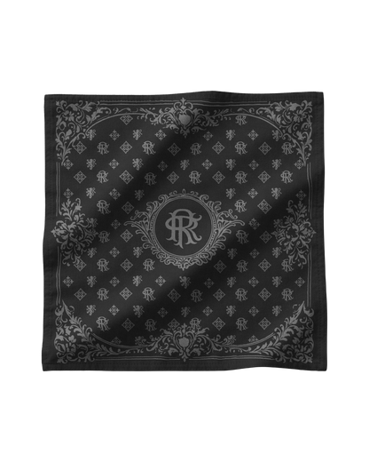 Reaven Black Stamp Foulard