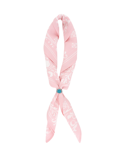 Reaven Pink Stamp Foulard