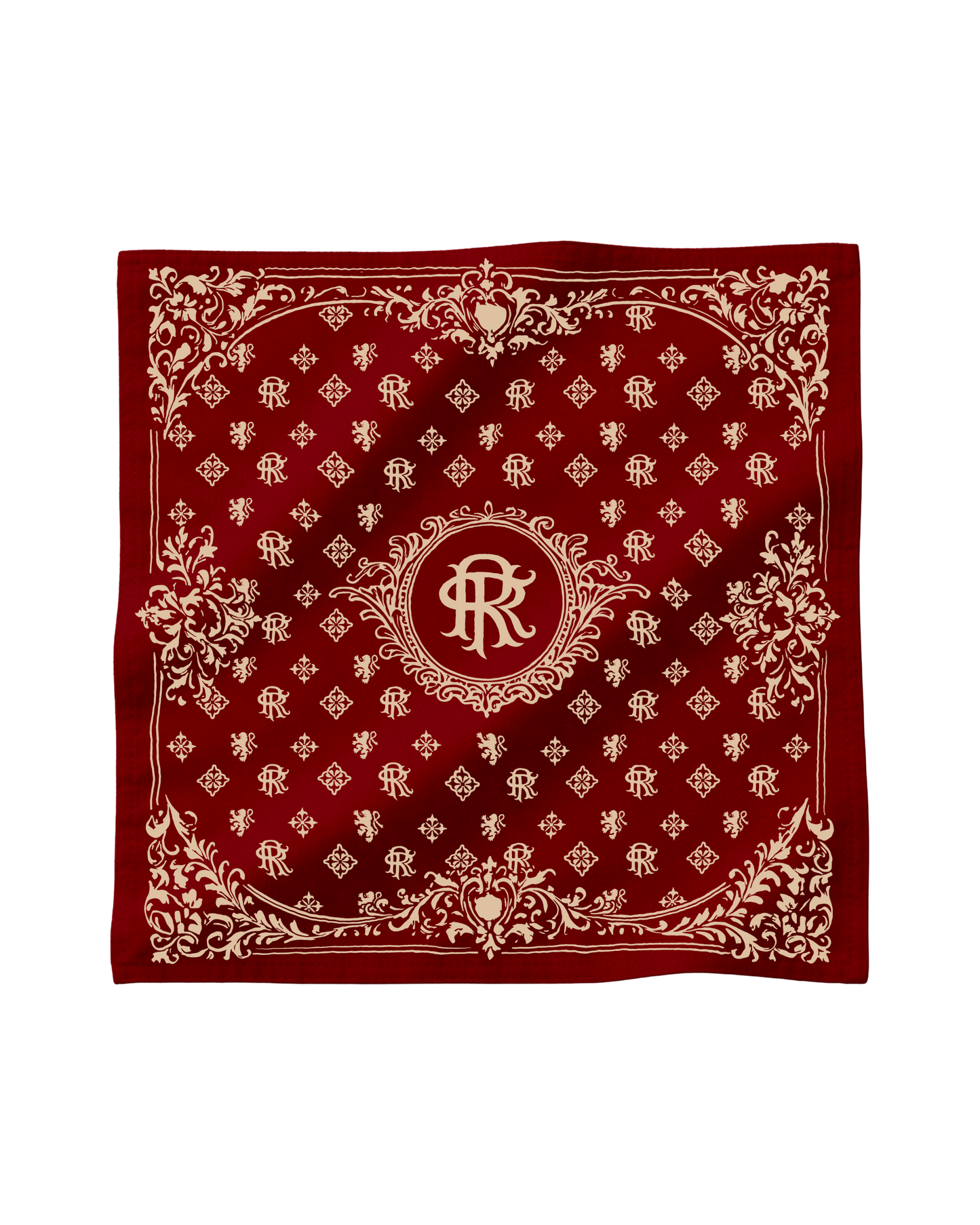 Reaven Red Stamp Foulard