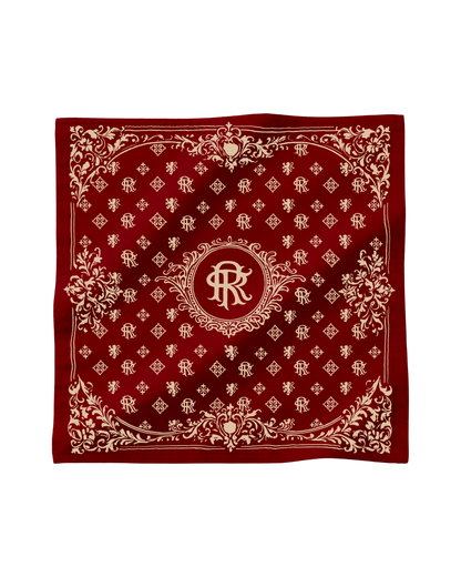 Reaven Red Stamp Foulard