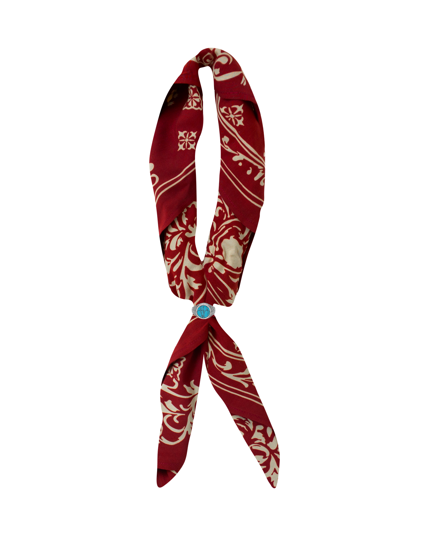 Reaven Red Stamp Foulard