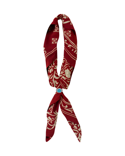 Reaven Red Stamp Foulard