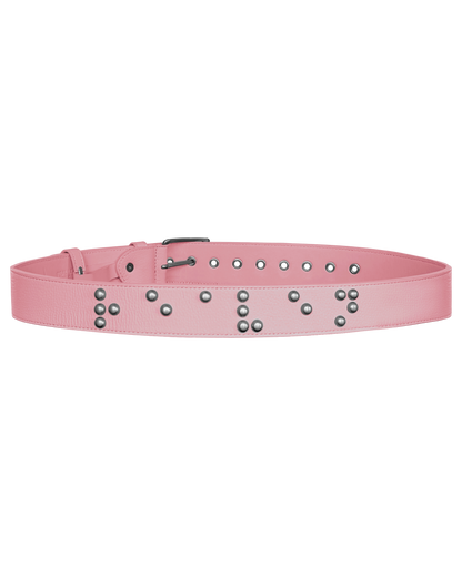 Reaven Pink Braille Belt