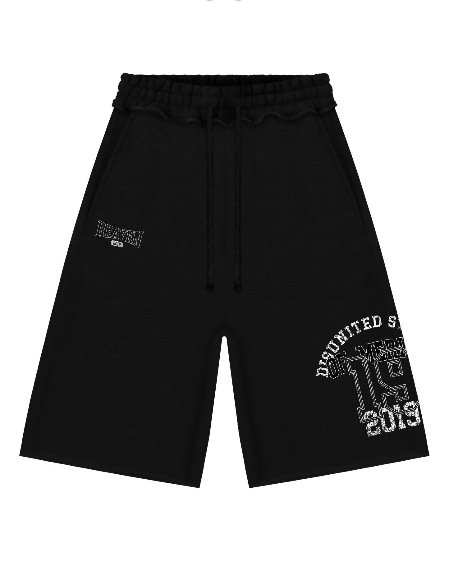 Reaven Black Disunited States Sweatjorts
