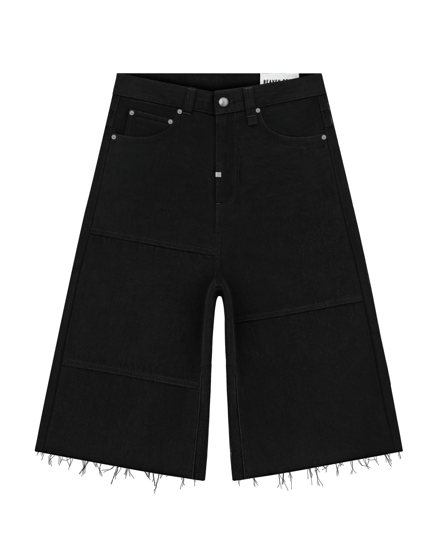 Reaven Raw Black Stamp Jorts