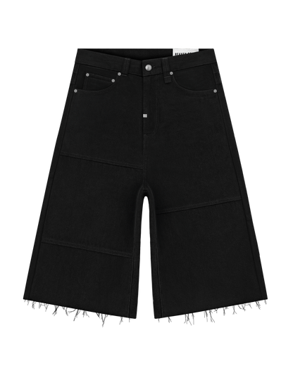 Reaven Raw Black Stamp Jorts