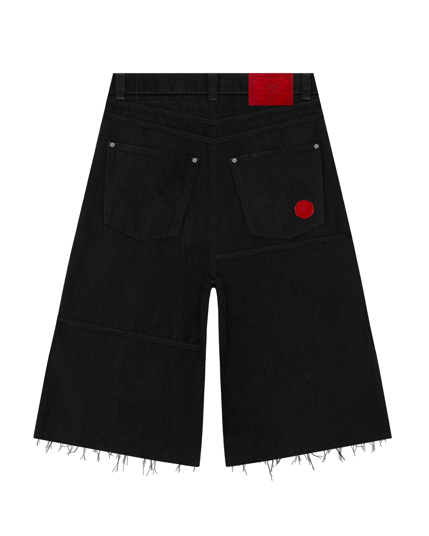 Reaven Raw Black Stamp Jorts