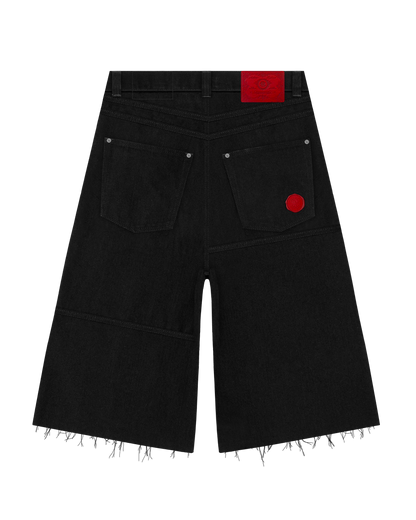 Reaven Raw Black Stamp Jorts