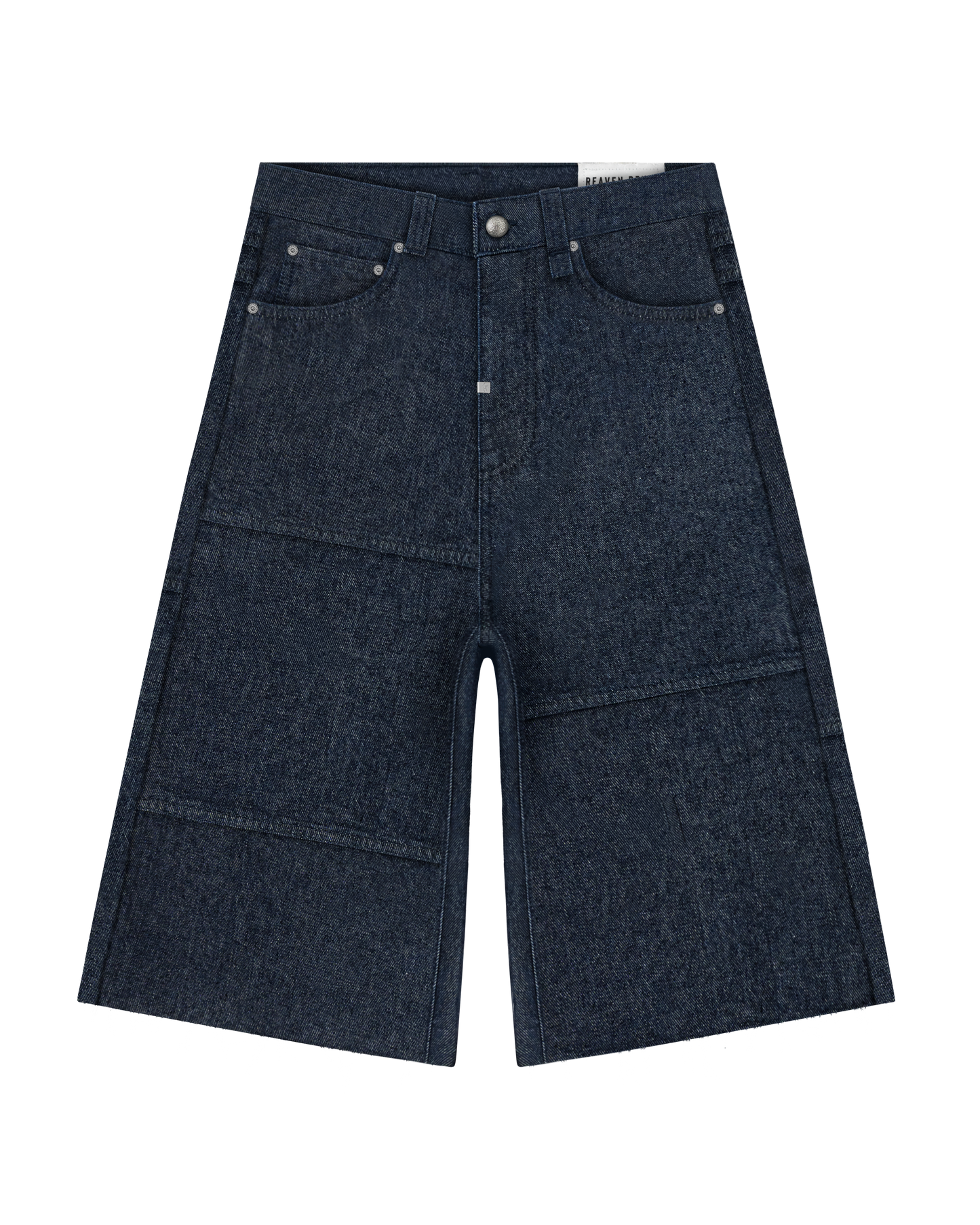 Reaven Raw Blue Stamp Jorts