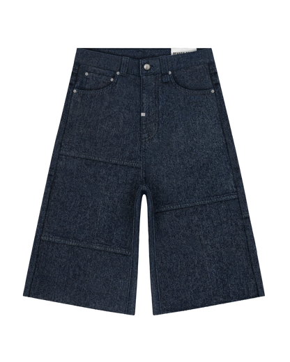 Reaven Raw Blue Stamp Jorts