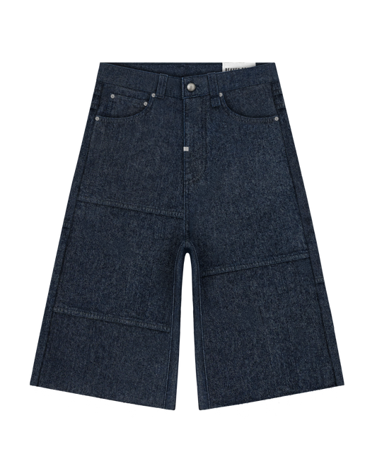 Reaven Raw Blue Stamp Jorts