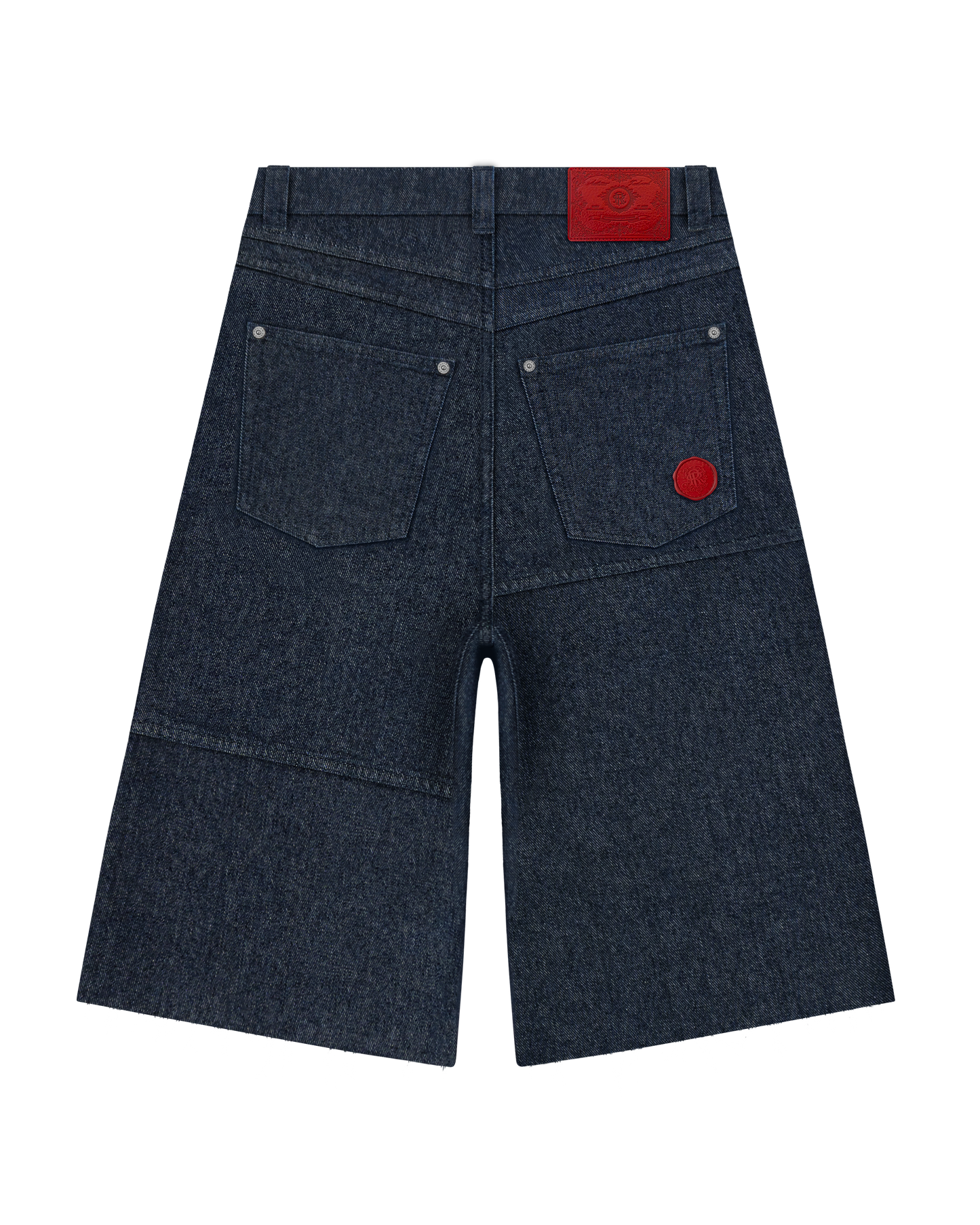 Reaven Raw Blue Stamp Jorts
