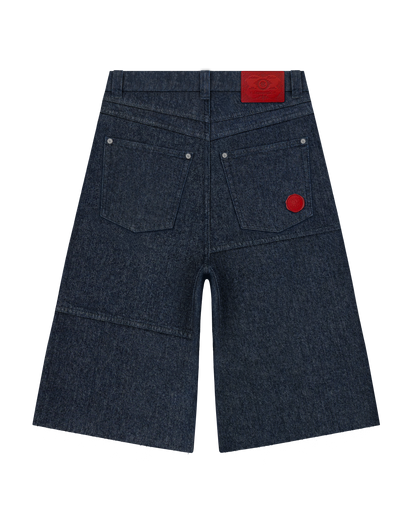 Reaven Raw Blue Stamp Jorts