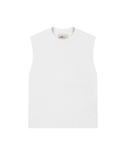 Reaven White Muscle Tank