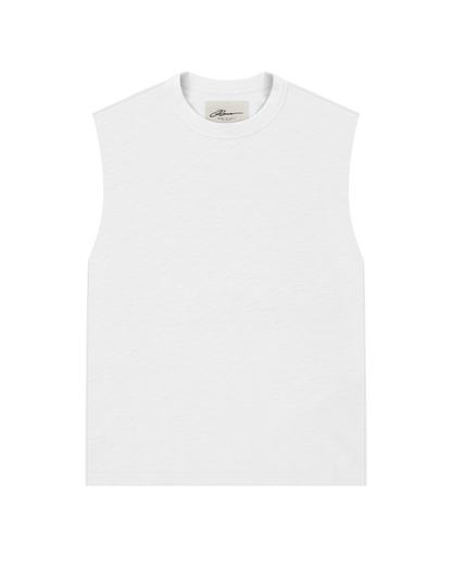 Reaven White Muscle Tank