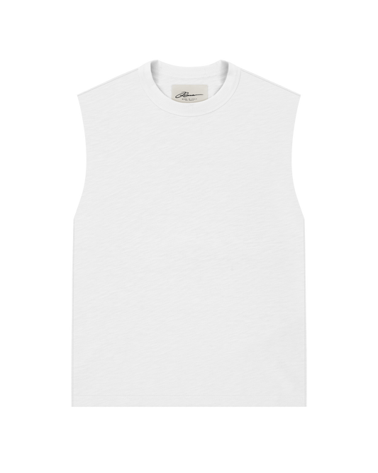 Reaven White Muscle Tank
