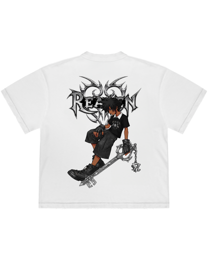 Reaven White Lost Key Hearts T-Shirt