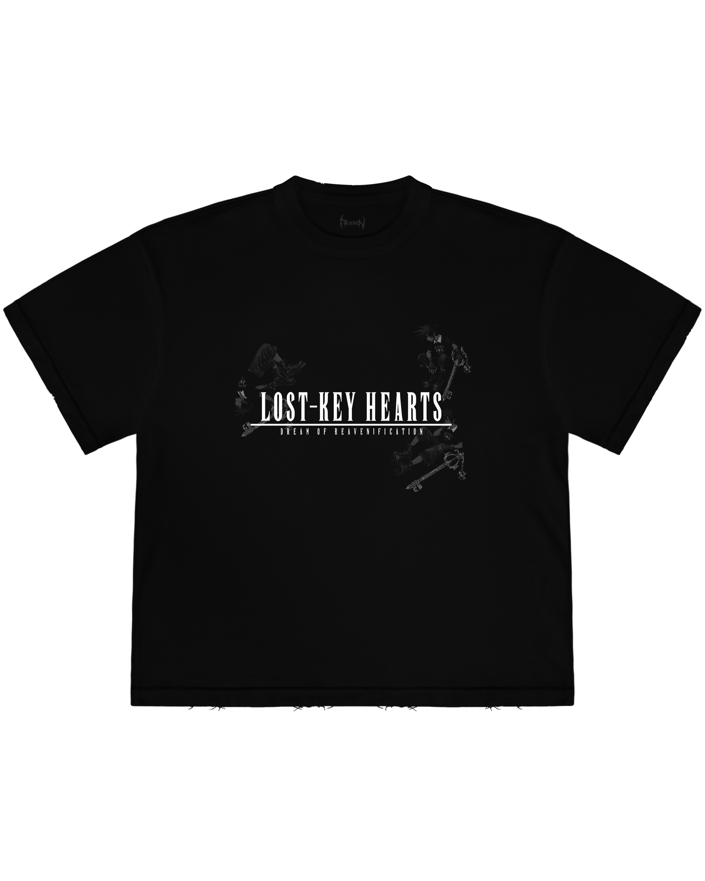 Reaven Black Lost Key Hearts T-Shirt