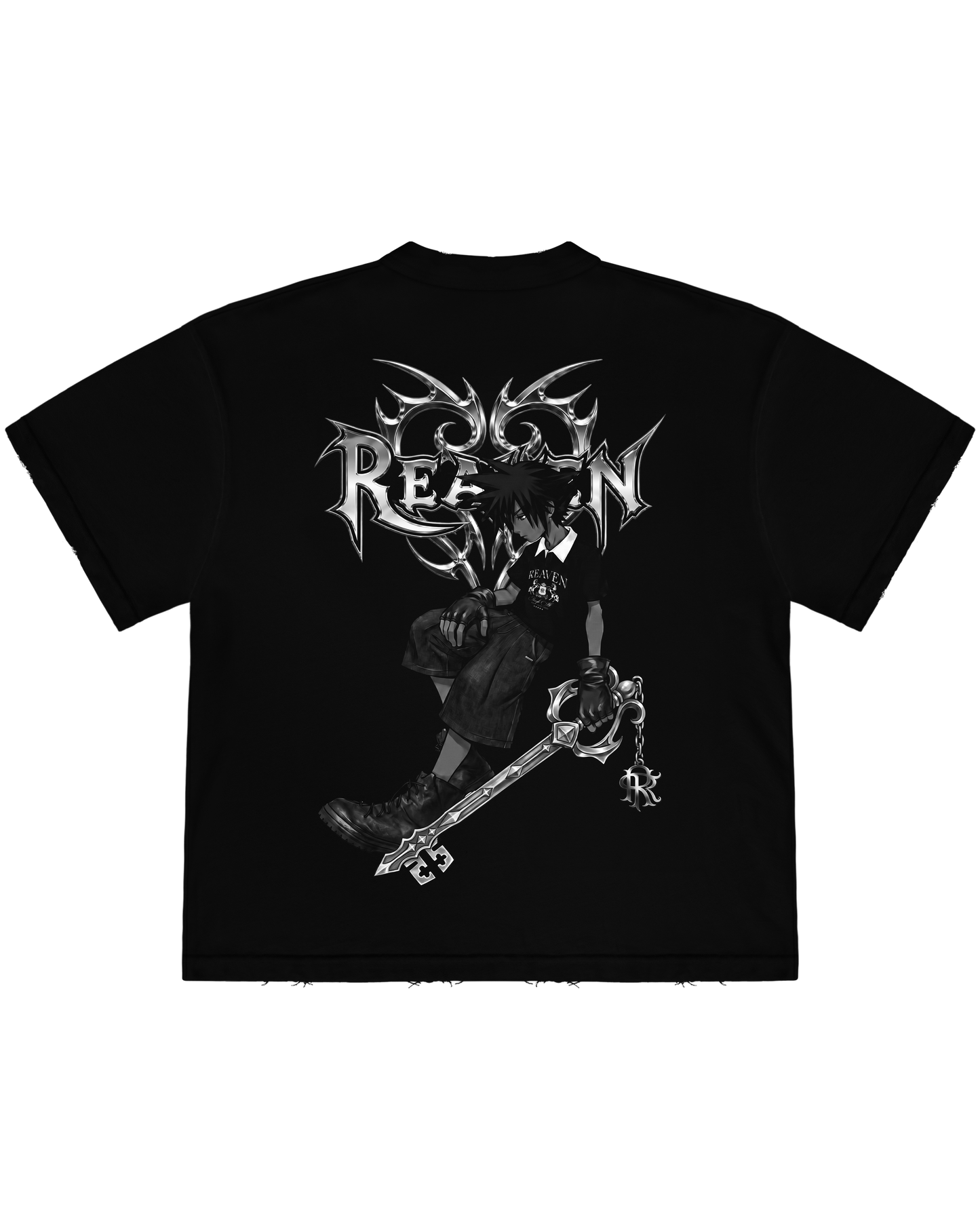 Reaven Black Lost Key Hearts T-Shirt